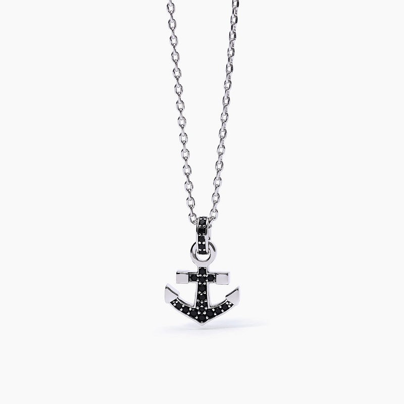 Men's necklace with anchor NAVY RULE Mabina 553485