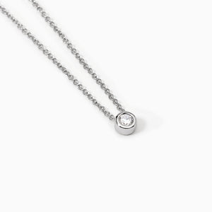 Collana da donna in argento con punto luce SHINY Mabina 553543