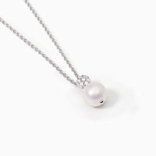 Carica l&#39;immagine nel visualizzatore di Gallery, Collana da donna in argento con perla coltivata FIOR FIORE Mabina 553546
