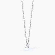 Carica l&#39;immagine nel visualizzatore di Gallery, Collana da donna in argento con catena forzatina e punto luce SHINY Mabina 553547
