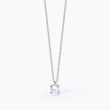 Carica l&#39;immagine nel visualizzatore di Gallery, Collana da donna in argento con catena forzatina e punto luce SHINY Mabina 553550
