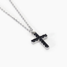 Load image into Gallery viewer, Men&#39;s silver necklace with MYSTICAL cross pendant Mabina 553576
