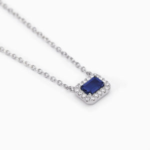 Collana da donna in argento con zaffiro sintetico COOL OR RÉTRO? Mabina 553596