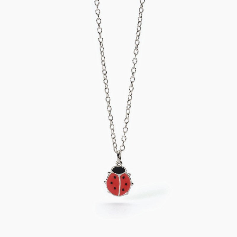 Collana bimba in argento con coccinella FORTUNELLA Mabina 553618