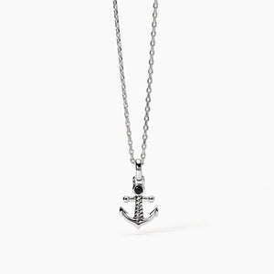Collana da uomo in argento con ancora NAVY RULE Mabina 553638