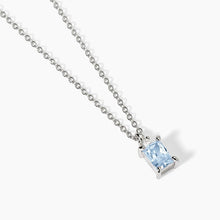 Load image into Gallery viewer, BATTITO Mabina women&#39;s necklace in silver with synthetic aquamarine 553648
