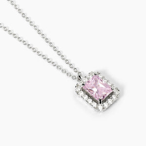 Collana da donna in argento con zircone rosa DESIDERIO INFINITO Mabina 553652