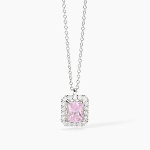 Collana da donna in argento con zircone rosa DESIDERIO INFINITO Mabina 553652