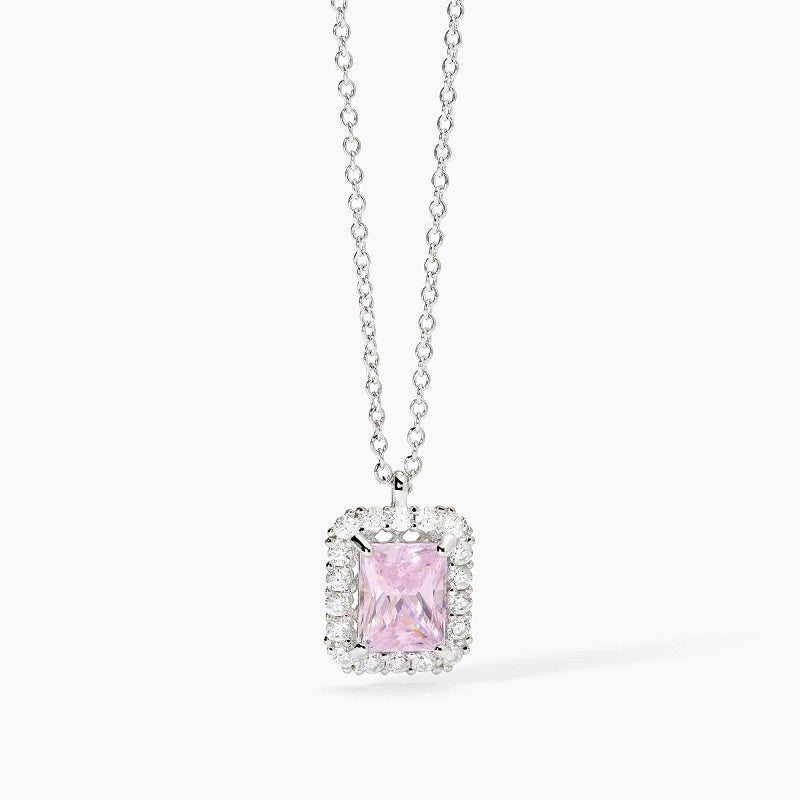 Collana da donna in argento con zircone rosa DESIDERIO INFINITO Mabina 553652