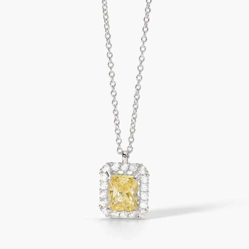 Collana da donna in argento Mabina con zircone Lemon 553653