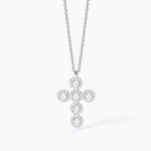 Collana da donna in argento con ciondolo croce MILANESIENNE Mabina 553655
