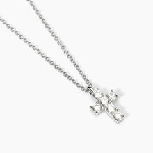 Carica l&#39;immagine nel visualizzatore di Gallery, Collana da donna in argento con ciondolo croce e zirconi CROCE DEL SUD Mabina 553658
