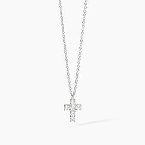 Collana da donna in argento con ciondolo croce e zirconi CROCE DEL SUD Mabina 553658