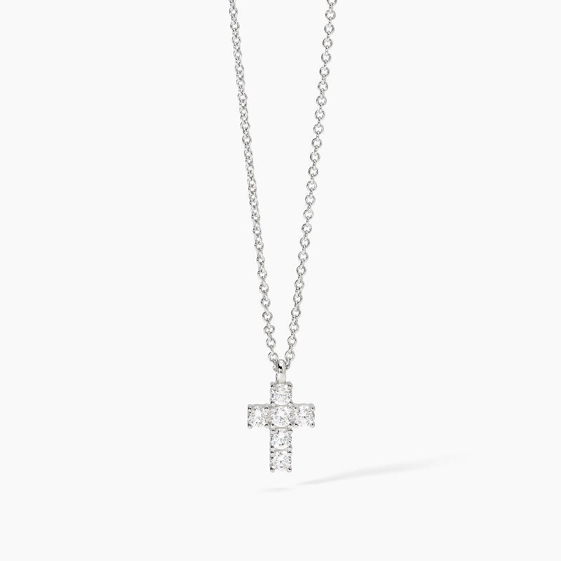 Collana da donna in argento con ciondolo croce e zirconi CROCE DEL SUD Mabina 553658