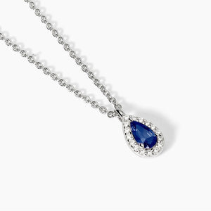 Collana da donna in argento con zaffiro sintetico e zirconi COOL OR RÉTRO? Mabina 553665