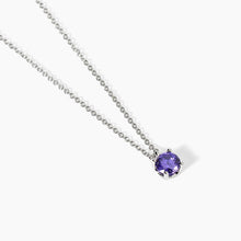 Carica l&#39;immagine nel visualizzatore di Gallery, Collana da donna in argento con zircone viola SHINY Mabina 553673
