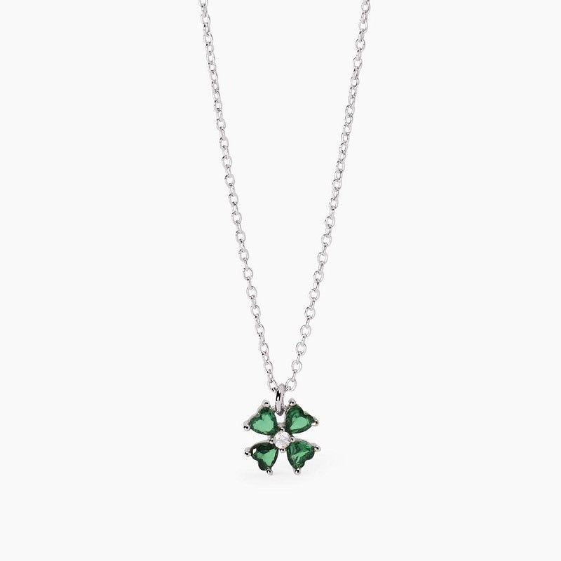 Collana da donna con ciondolo quadrifoglio CERCAMI Mabina 553697