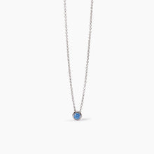 Carica l&#39;immagine nel visualizzatore di Gallery, Collana bimba con zircone azzurro Shiny Mabina 553723
