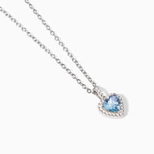 Carica l&#39;immagine nel visualizzatore di Gallery, Collana da donna in argento con acquamarina sintetica Love Affair Mabina 553729
