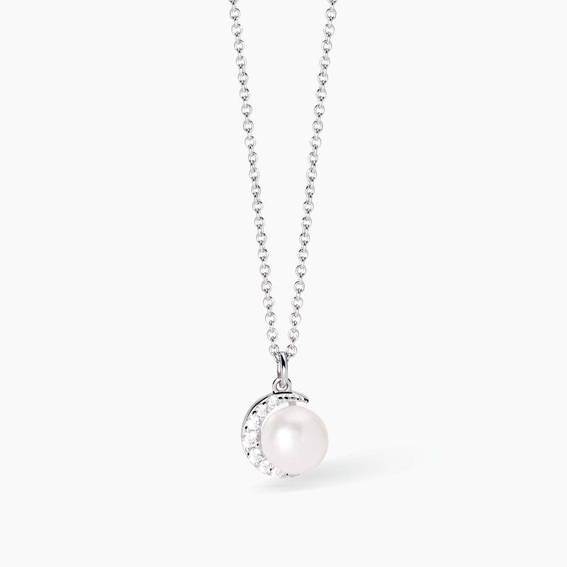 Collana da donna in argento con perla coltivata Incontri Mabina 553730