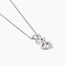 Carica l&#39;immagine nel visualizzatore di Gallery, Collana da donna in argento con zirconi cuore Lovely Mabina 553743
