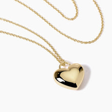 Carica l&#39;immagine nel visualizzatore di Gallery, Collana da donna placcata oro con ciondolo cuore Feeling Mabina 553746
