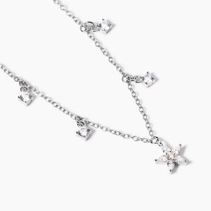 Collana da donna in argento con ciondolo fiore Incantesimo Mabina 553747