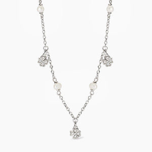 Collana da donna con perle coltivate e quadrifogli Viva la Vida Mabina 553758