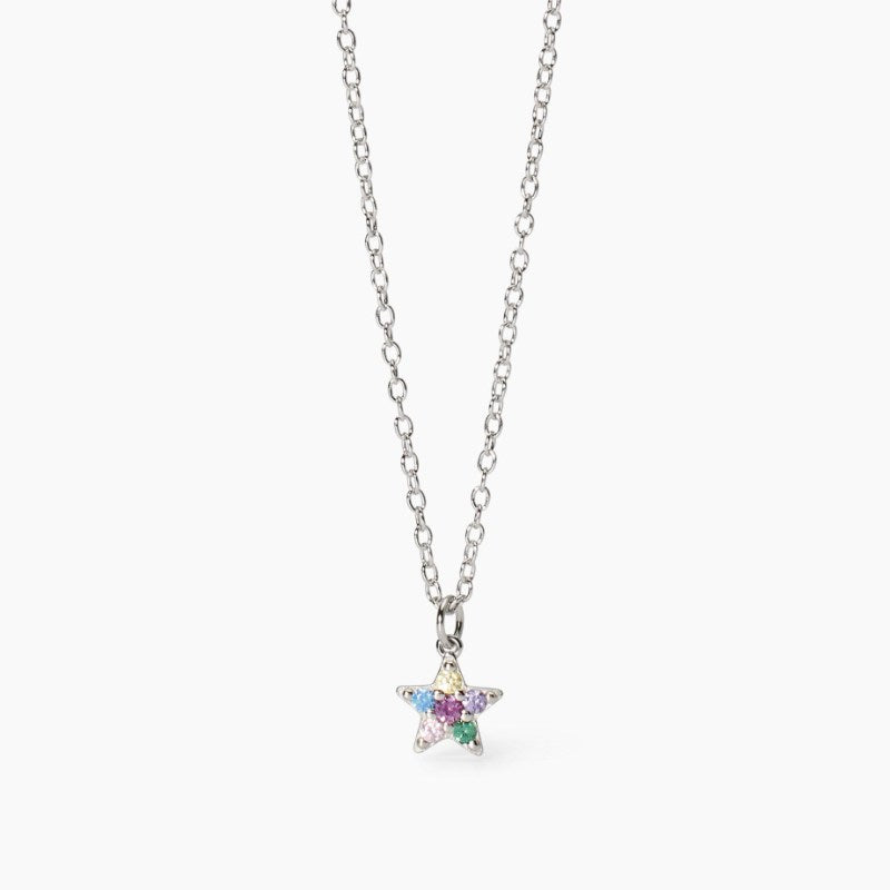 Collana da bimba con stella multicolore Étoile Mabina 553770