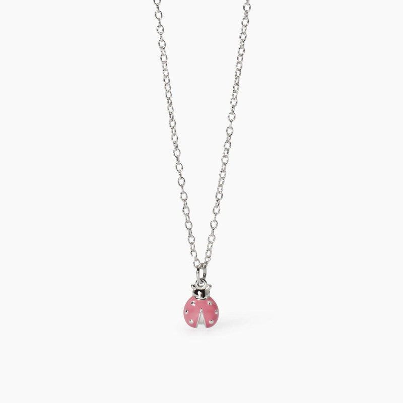Collana da bambina con ciondolo coccinella Fortunella Mabina 553773