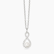 Carica l&#39;immagine nel visualizzatore di Gallery, Collana da donna con pendente con perla coltivata e zirconi Endless Mabina 553778

