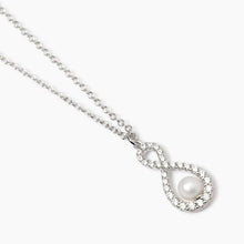 Carica l&#39;immagine nel visualizzatore di Gallery, Collana da donna con pendente con perla coltivata e zirconi Endless Mabina 553778
