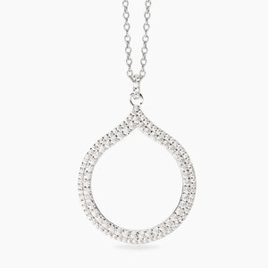 Collana da donna in argento con pendete goccia in zirconi Penelope Mabina 553783