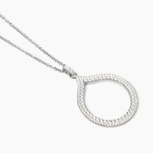 Carica l&#39;immagine nel visualizzatore di Gallery, Collana da donna in argento con pendete goccia in zirconi Penelope Mabina 553783
