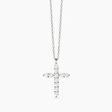 Load image into Gallery viewer, Collana da donna con pendente croce in zirconi Divina Mabina 553789

