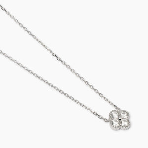Collana da donna in acciaio con fiore in zirconi Jasmine Mabina 553791