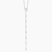Carica l&#39;immagine nel visualizzatore di Gallery, Collana da donna in argento catena a Y con fiore Jasmine Mabina 553792

