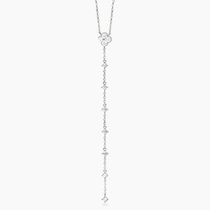 Collana da donna in argento catena a Y con fiore Jasmine Mabina 553792