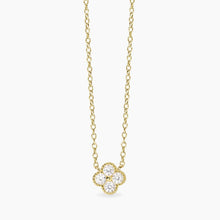 Carica l&#39;immagine nel visualizzatore di Gallery, collana da donna con ciondolo fiore in zirconi jasmine Mabina 553793
