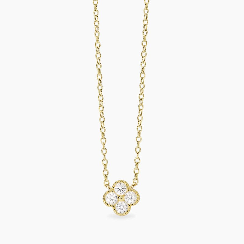 collana da donna con ciondolo fiore in zirconi jasmine Mabina 553793