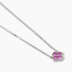 Collana da donna con ciondolo fiore rosa Jasmine Mabina 553796