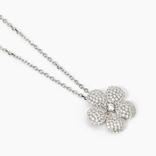 Carica l&#39;immagine nel visualizzatore di Gallery, Collana da donna in argento con fiore in zirconi Mabina 553797
