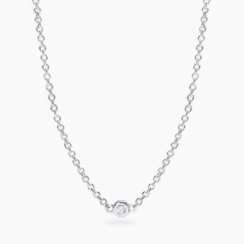 Collana da donna in Argento con Diamanti Mabina 553813