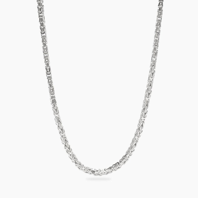 Collana da uomo in argento con catena bizantina Mabina 553821