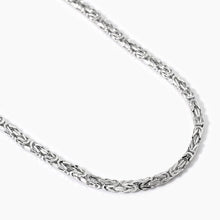 Carica l&#39;immagine nel visualizzatore di Gallery, Collana da uomo in argento con catena bizantina Mabina 553821
