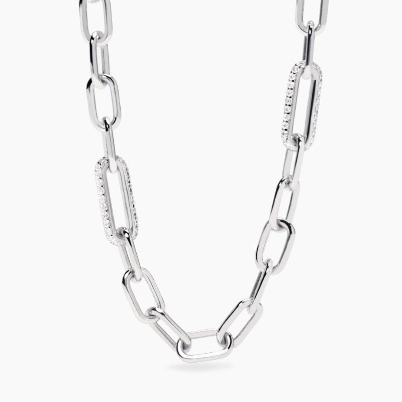 Collana da donna in argento con catena allungata RUE MADAME Mabina 553830