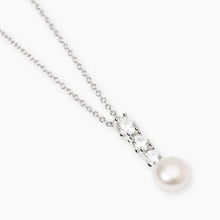 Carica l&#39;immagine nel visualizzatore di Gallery, Collana da donna in argento con zirconi e perla JULIETTE Mabina 553841
