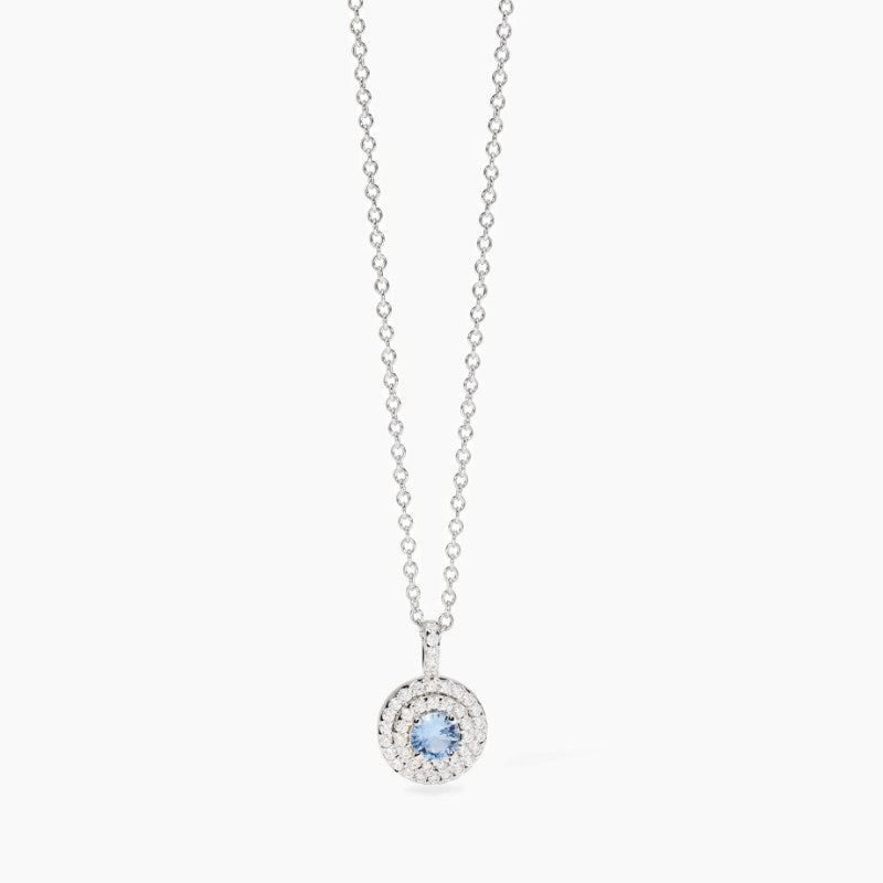 Collana da donna con acquamarina sintetica e zirconi VITTORIA Mabina 553844