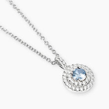Carica l&#39;immagine nel visualizzatore di Gallery, Collana da donna con acquamarina sintetica e zirconi VITTORIA Mabina 553844
