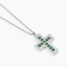 Cargar imagen en el visor de la galería, Collana da donna in argento con croce SAVE THE QUEEN Mabina 553846
